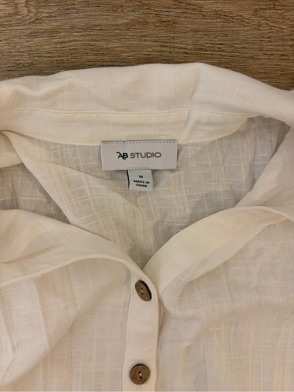 AB Studio Cream Short-Sleeve Button-Front Set - Picture 7 of 8